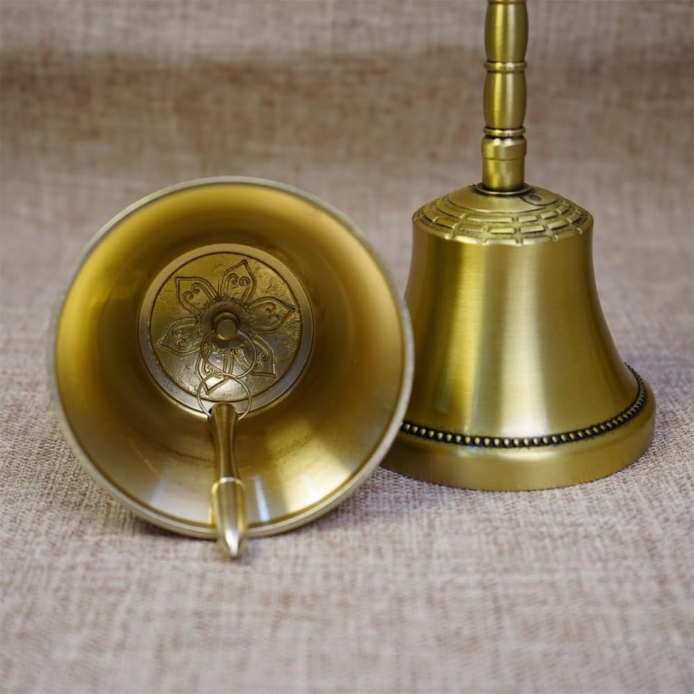 ZorTery 金剛鈴 仏教ベル 神楽鈴 真鍮製 ハンドベル 密教法具 ストレス